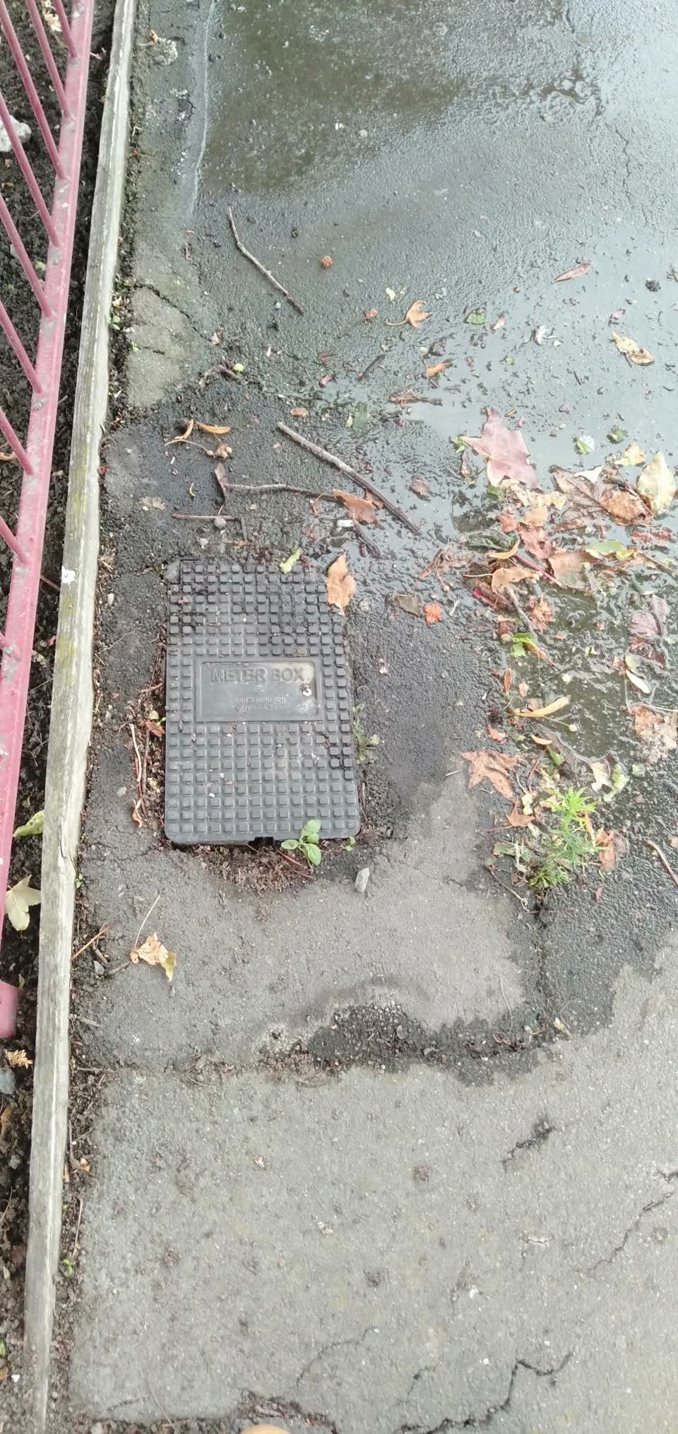 The photograph attached to this water leak report