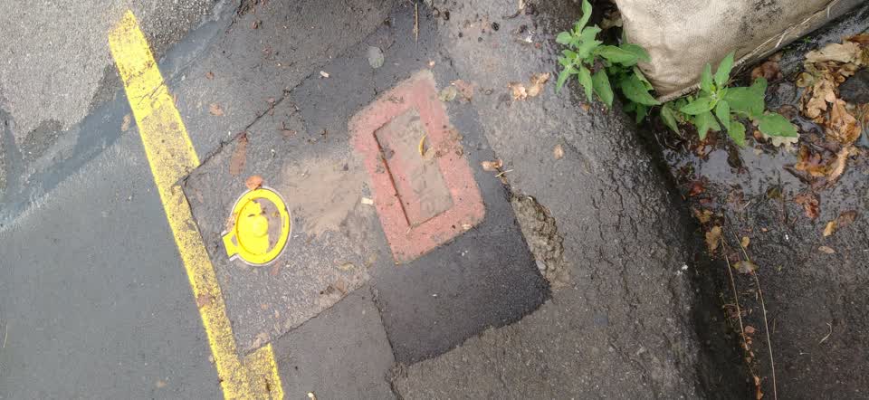 The photograph attached to this water leak report