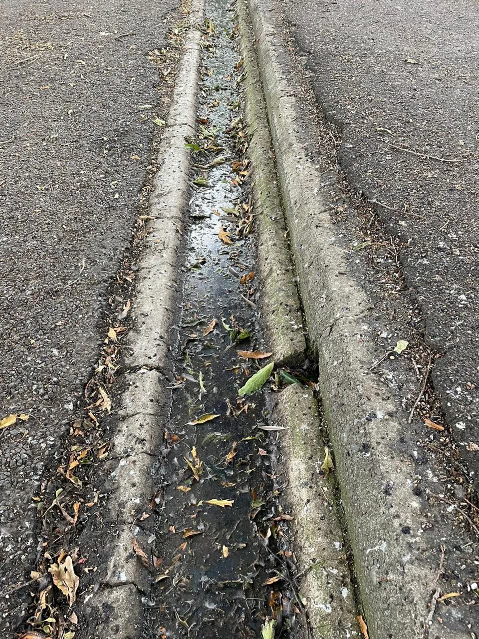 The photograph attached to this sewer odour report
