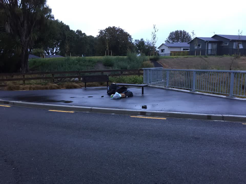 The photograph attached to this rubbish/recycling report