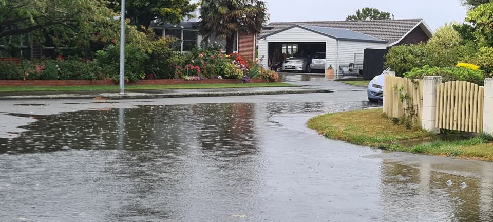 The photograph attached to this flooding report