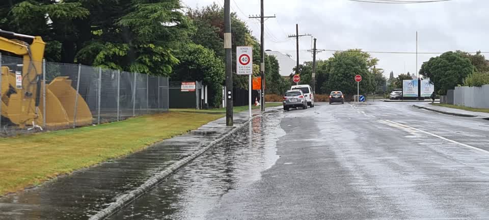 The photograph attached to this flooding report