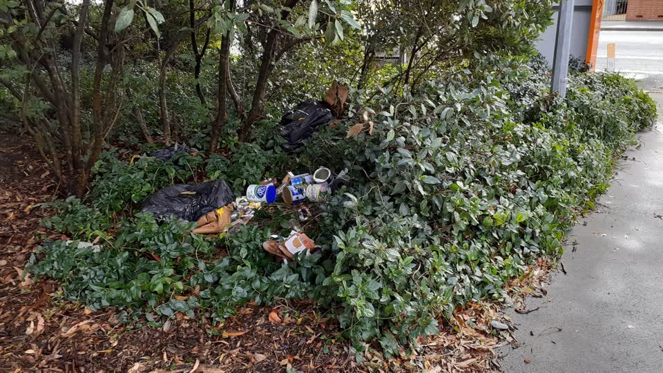 The photograph attached to this rubbish/recycling report