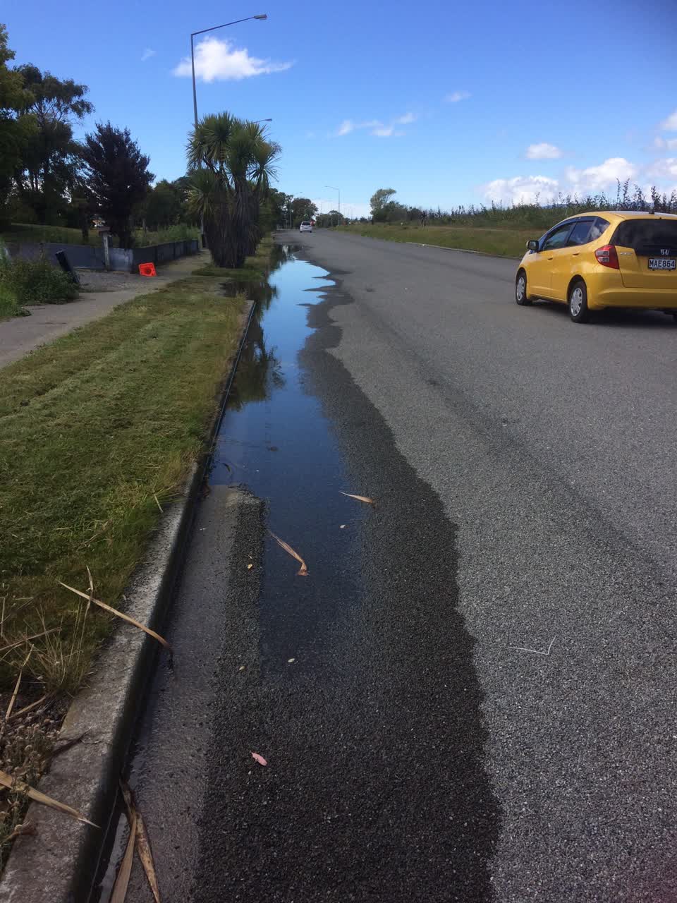 The photograph attached to this flooding report