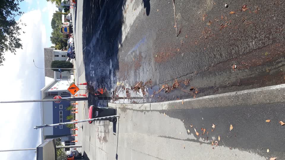 The photograph attached to this wastewater/stormwater report