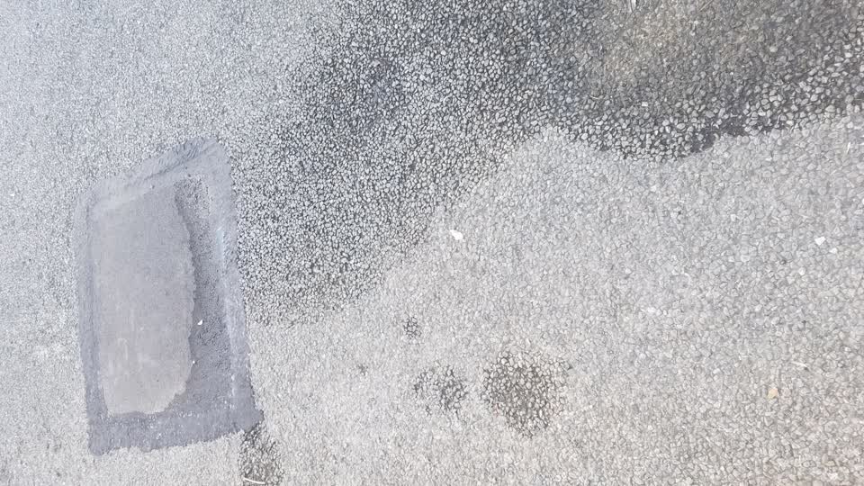 The photograph attached to this water leak report