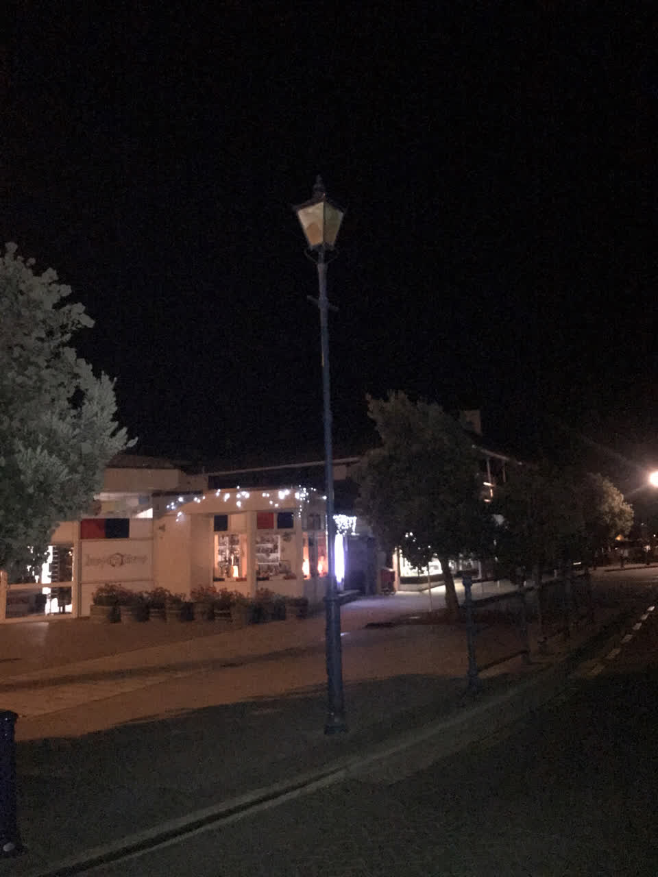 The photograph attached to this street light outage report