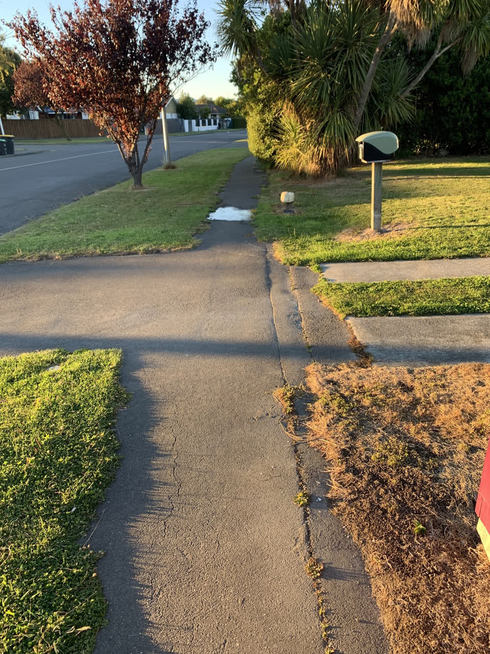 The photograph attached to this water leak report