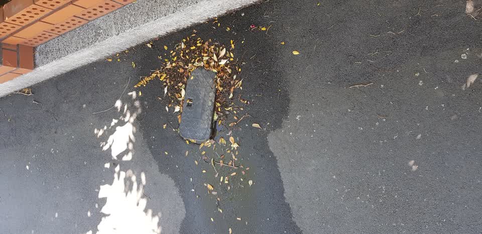 The photograph attached to this water leak report