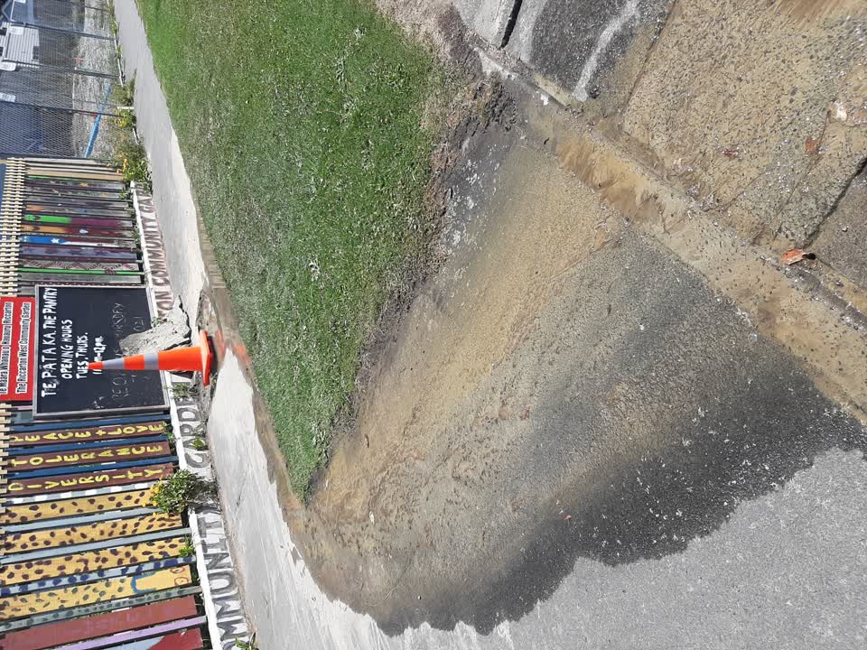 The photograph attached to this water leak report