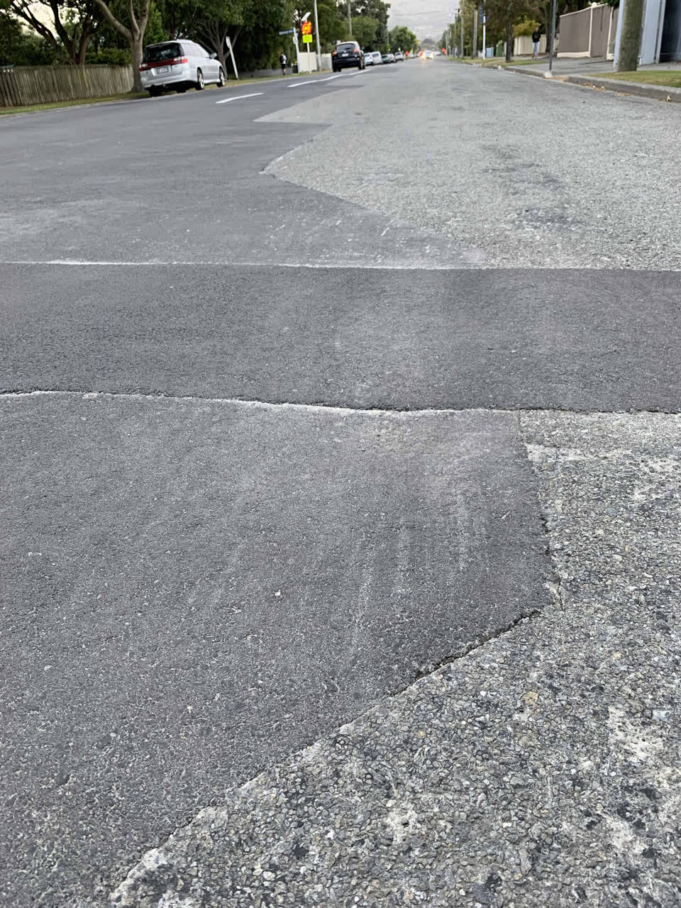 The photograph attached to this roading/streets report