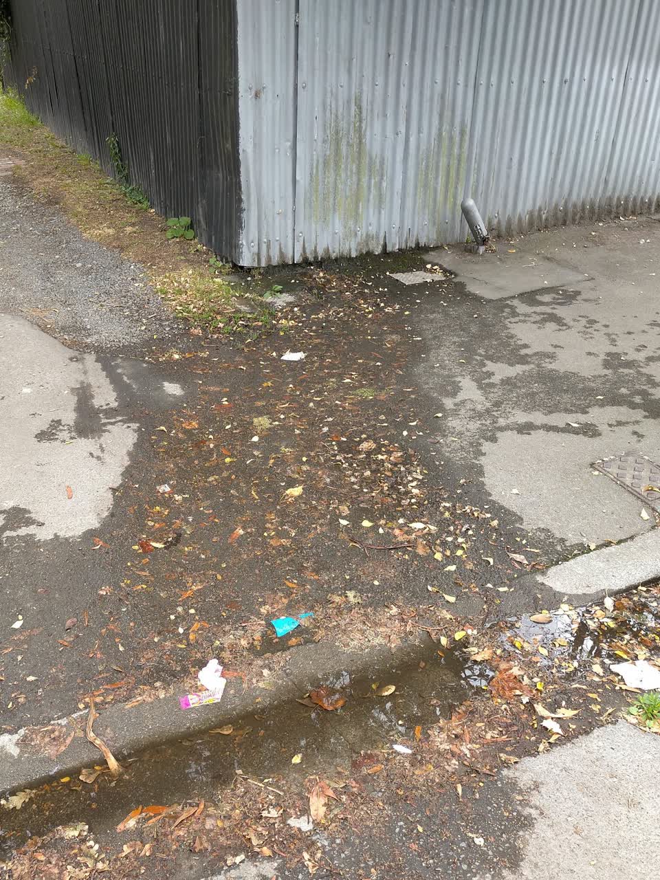 The photograph attached to this water leak report