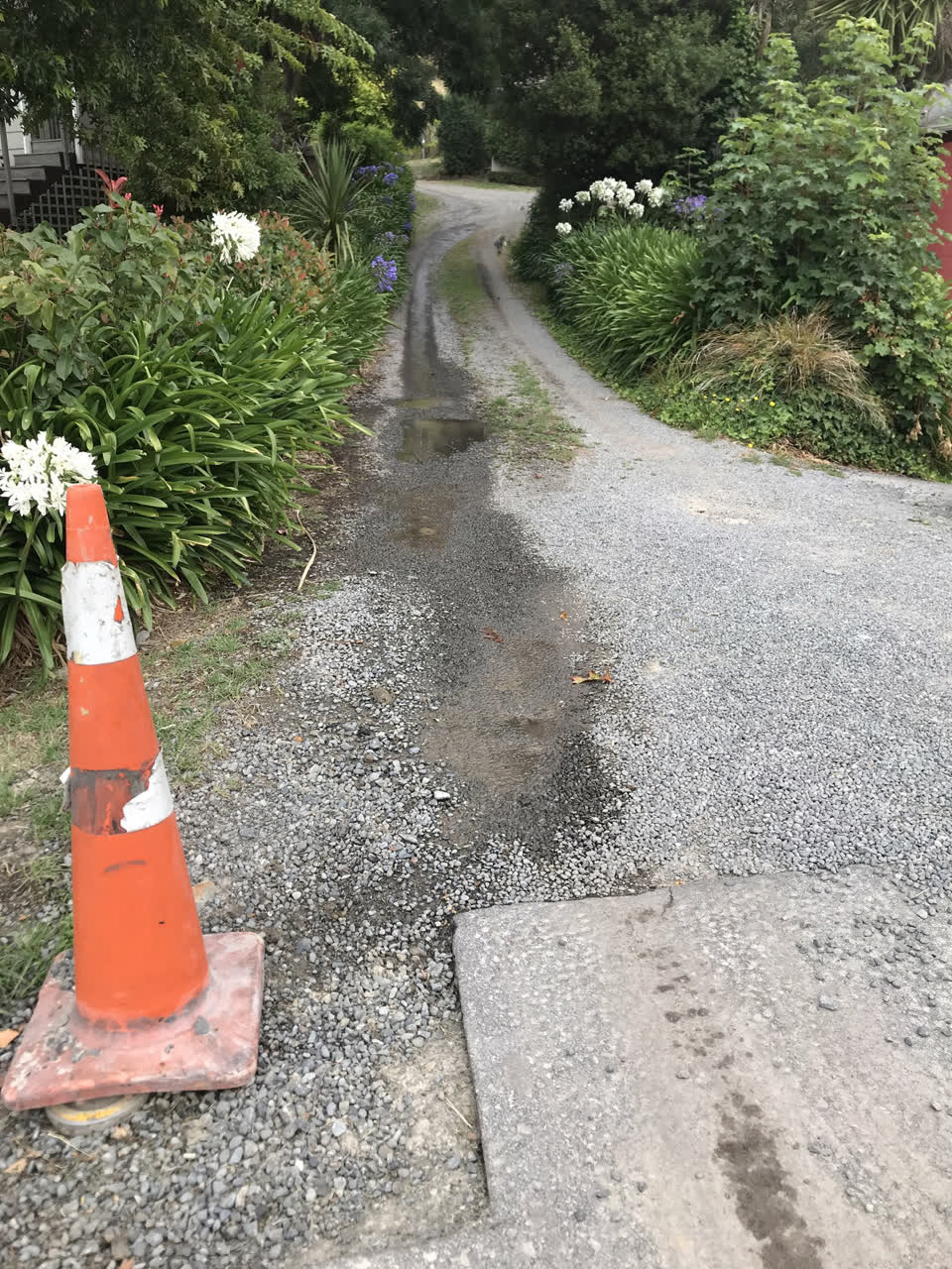 The photograph attached to this water leak report