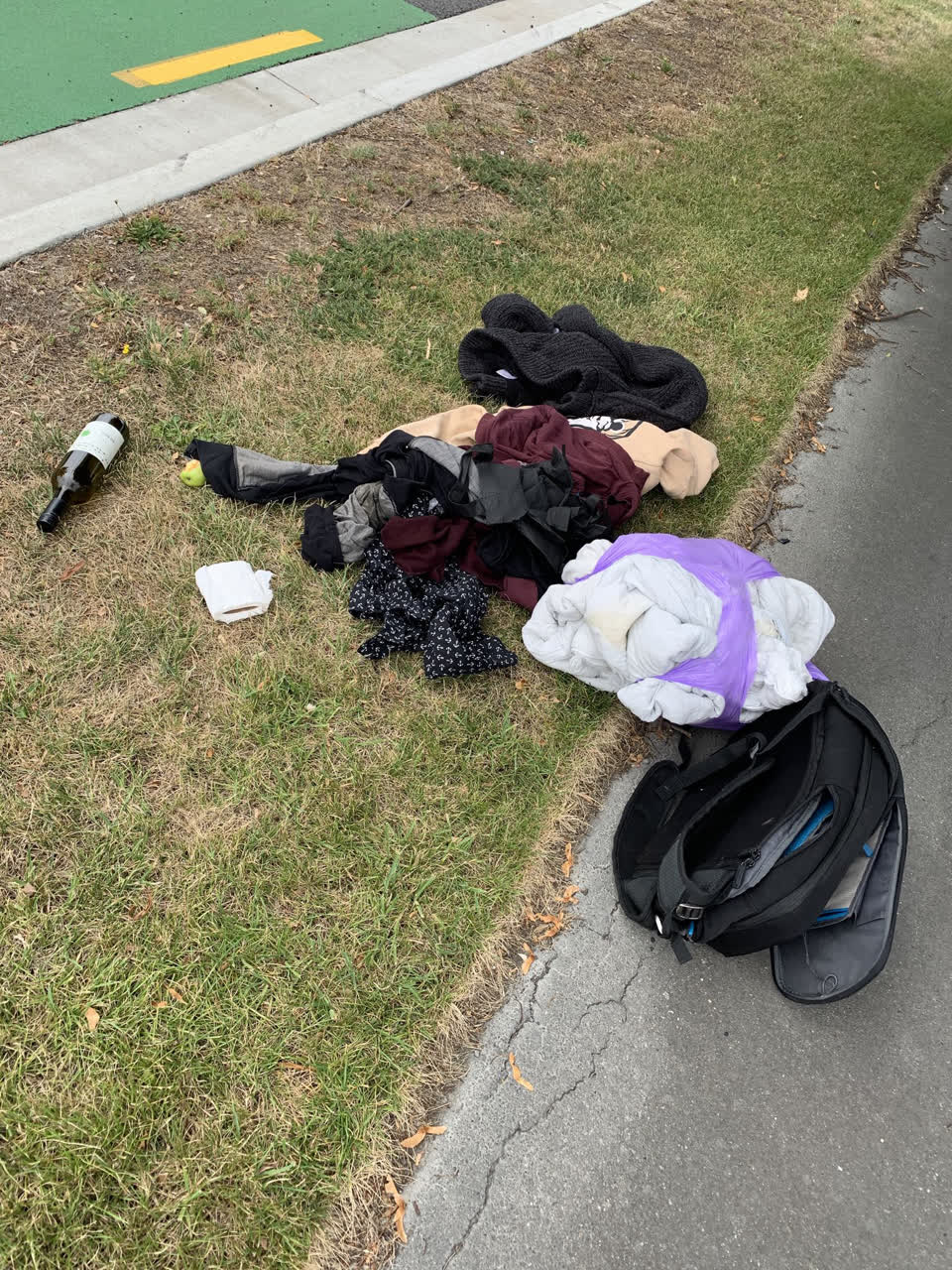 The photograph attached to this rubbish/recycling report