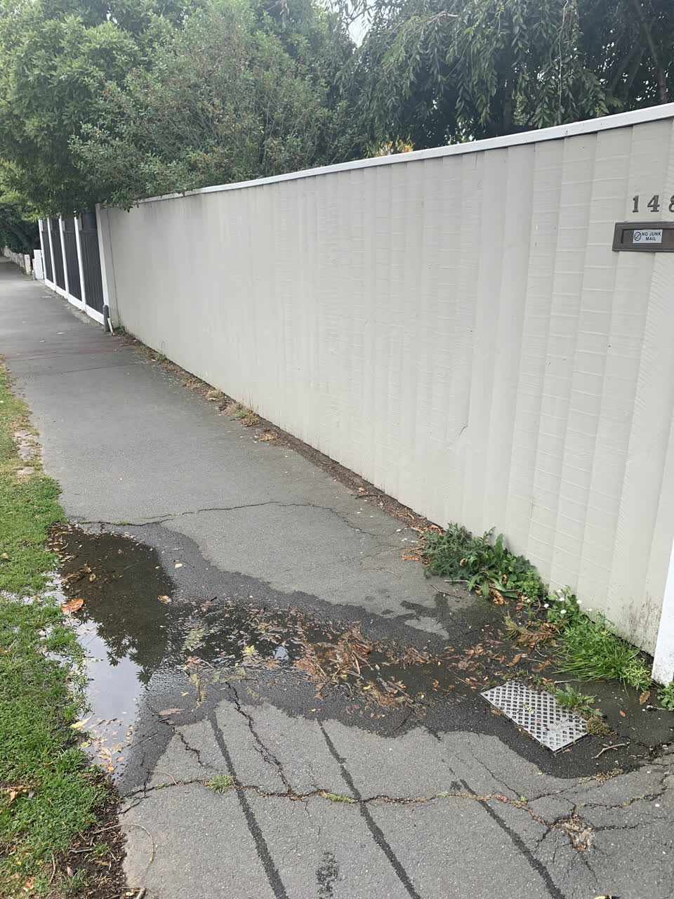 The photograph attached to this water leak report