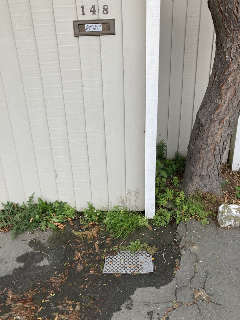 The photograph attached to this water leak report
