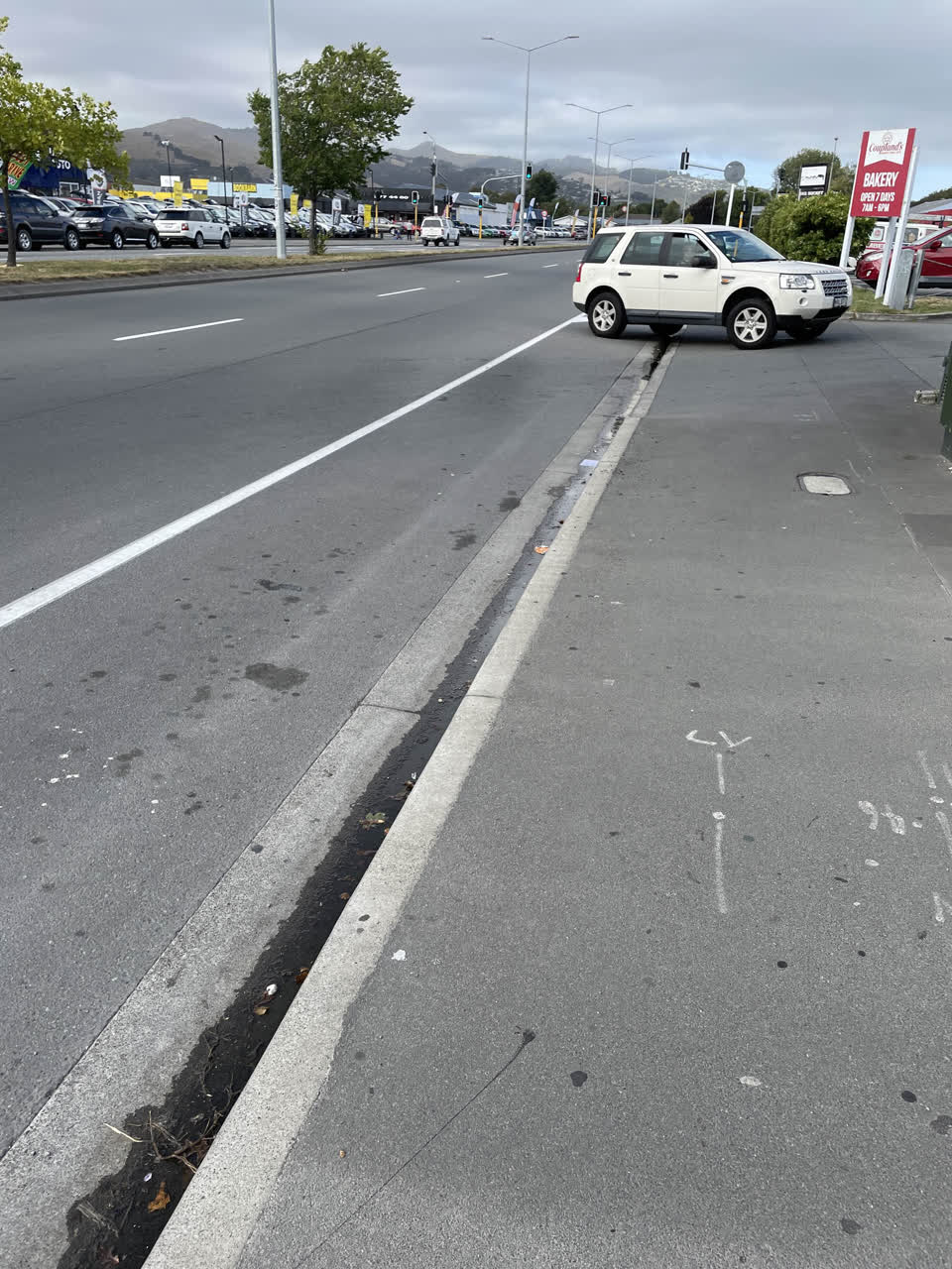 The photograph attached to this water leak report