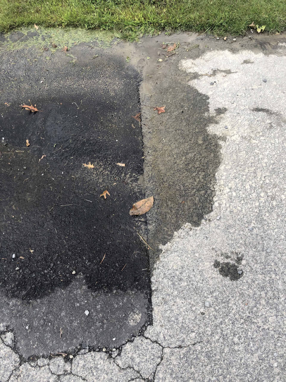 The photograph attached to this water leak report