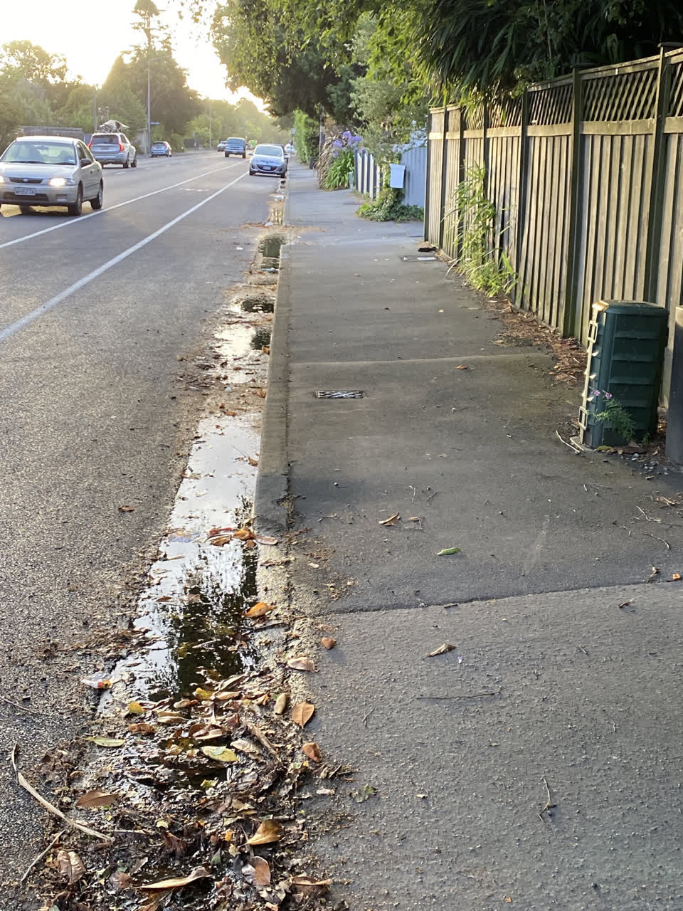 The photograph attached to this wastewater/stormwater report