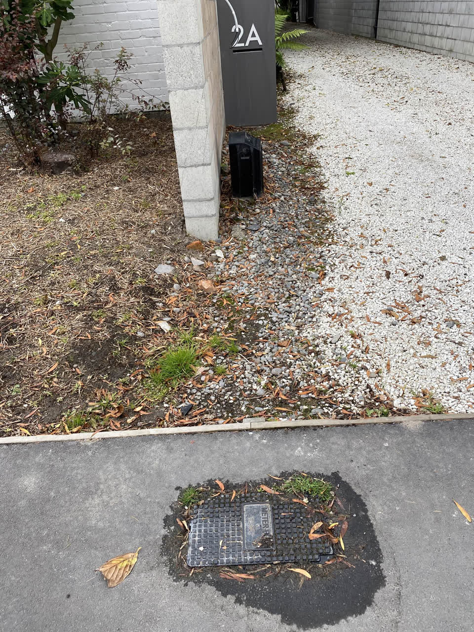 The photograph attached to this water leak report