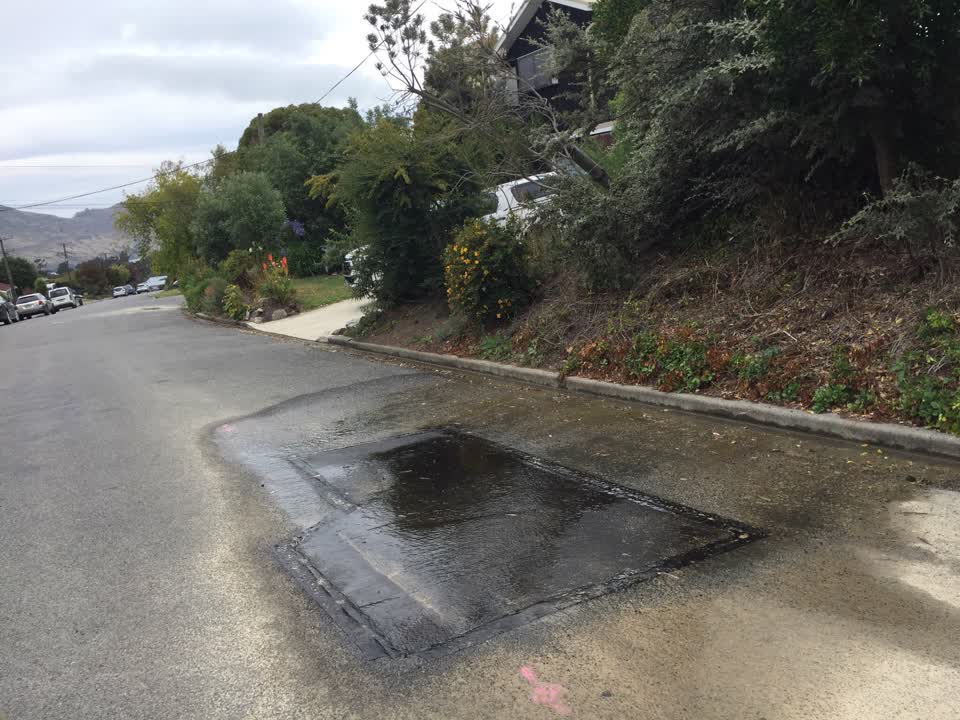 The photograph attached to this water leak report