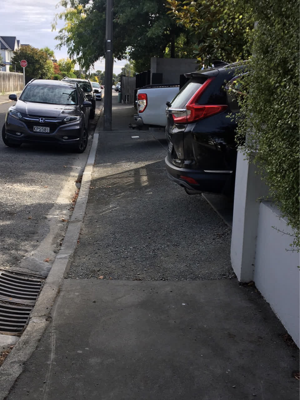 The photograph attached to this roading/streets report