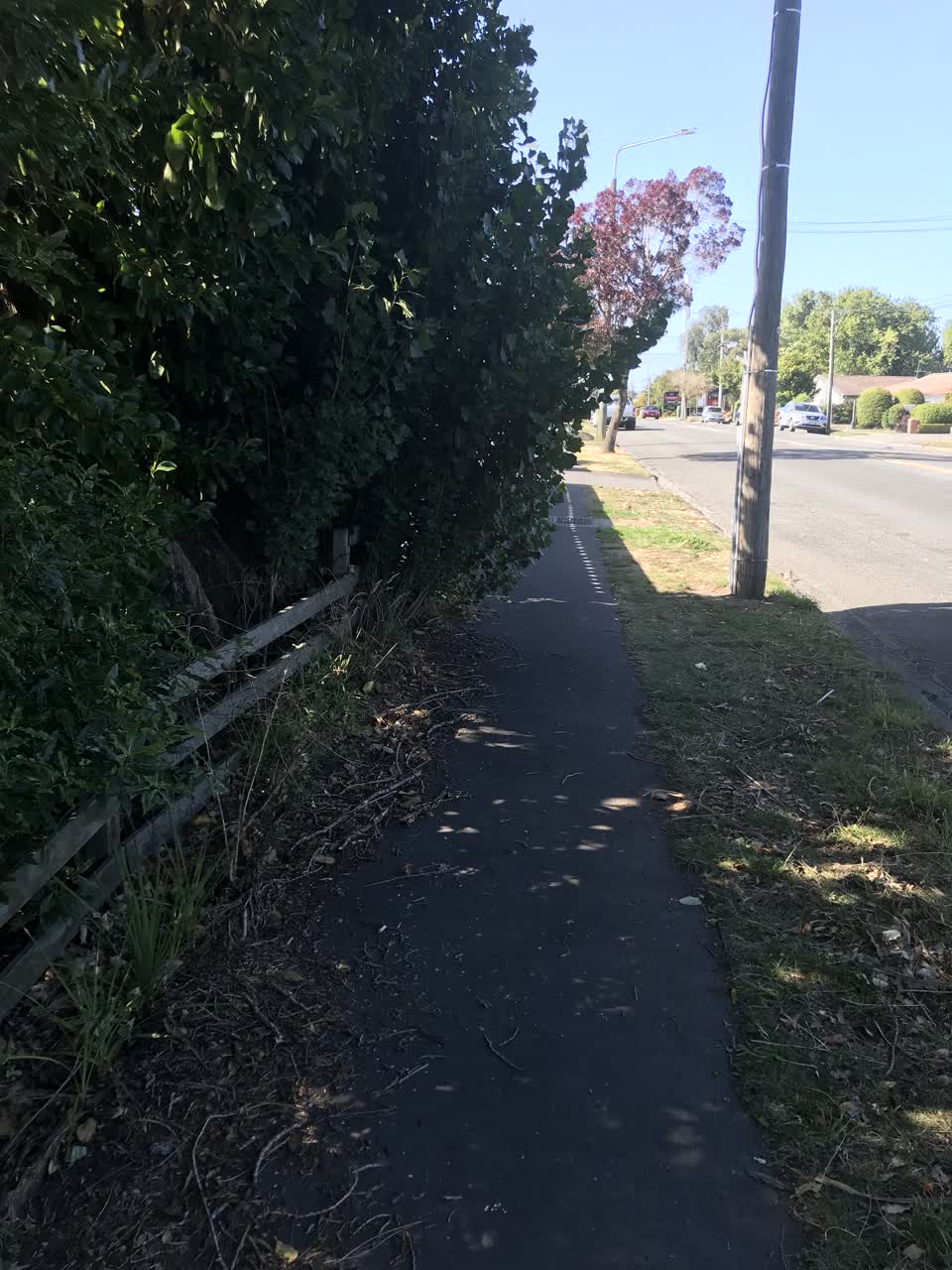 The photograph attached to this roading/streets report