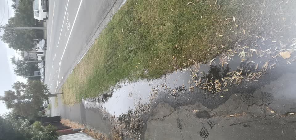 The photograph attached to this water leak report
