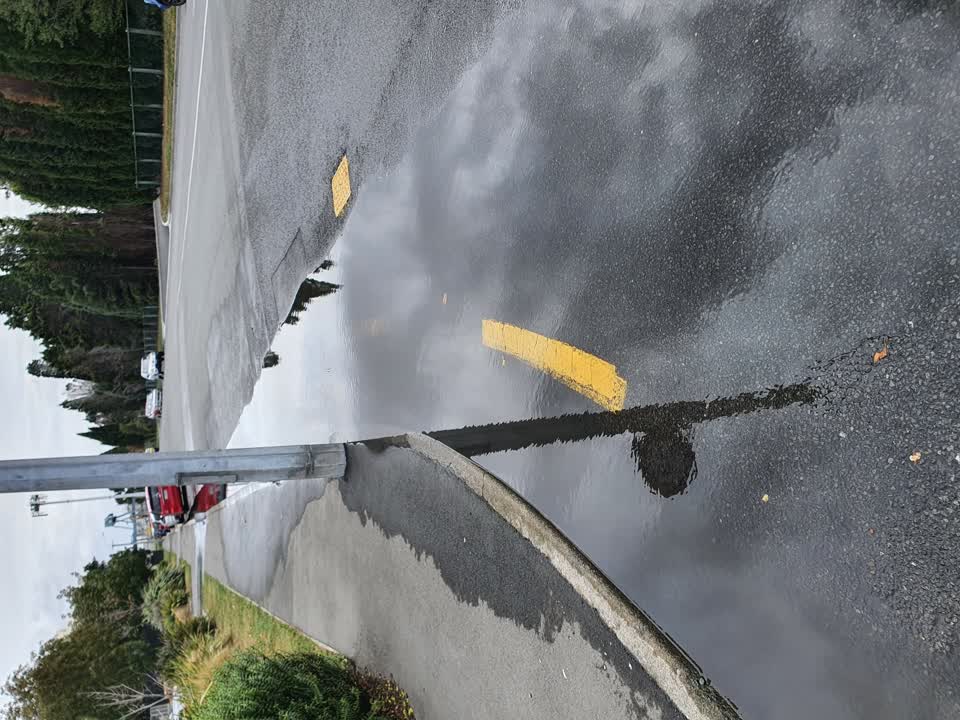 The photograph attached to this flooding report