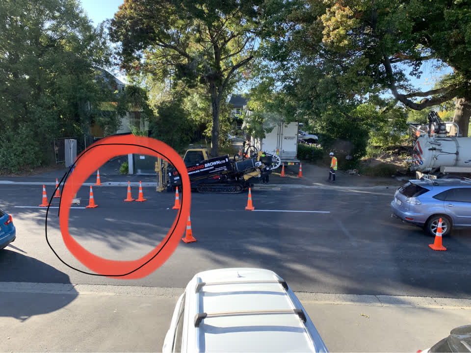 The photograph attached to this roading/streets report