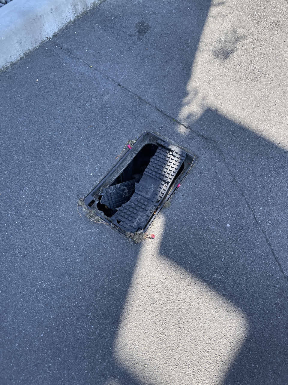 The photograph attached to this roading/streets report