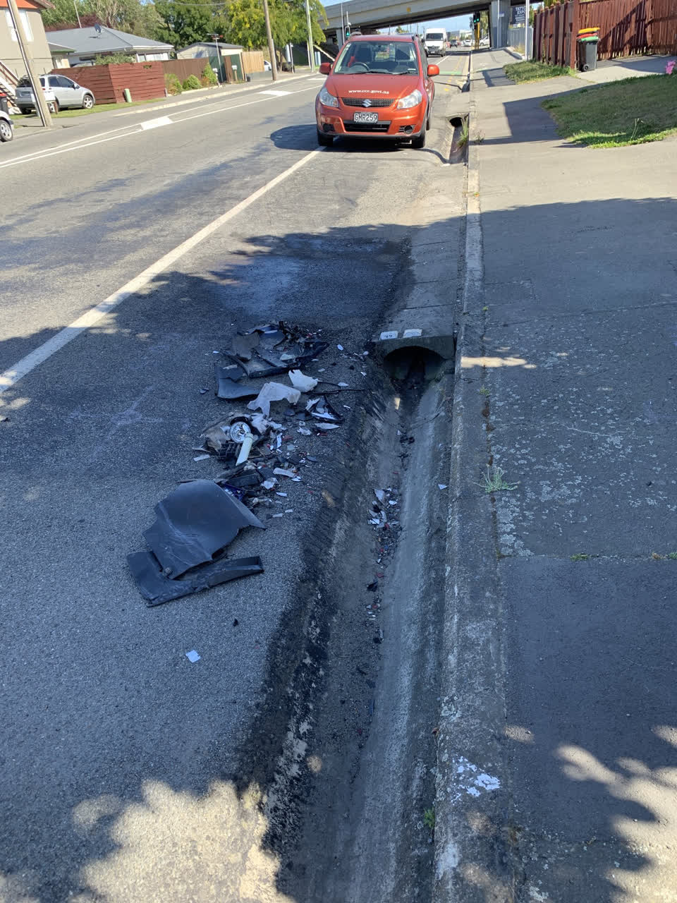 The photograph attached to this roading/streets report
