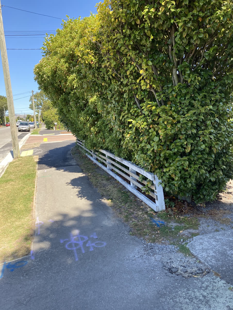The photograph attached to this roading/streets report