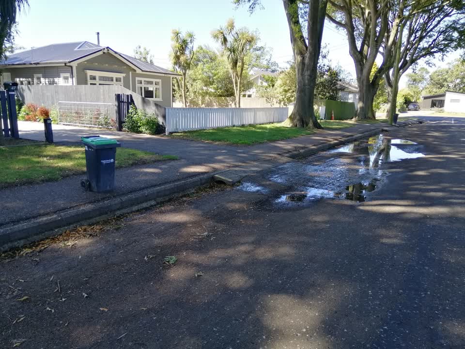 The photograph attached to this water leak report