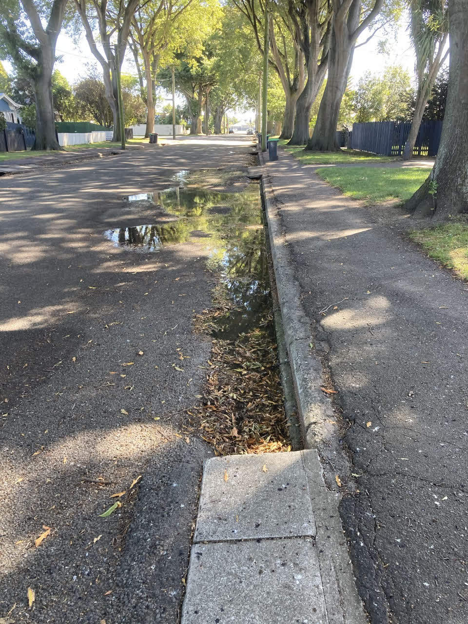 The photograph attached to this flooding report