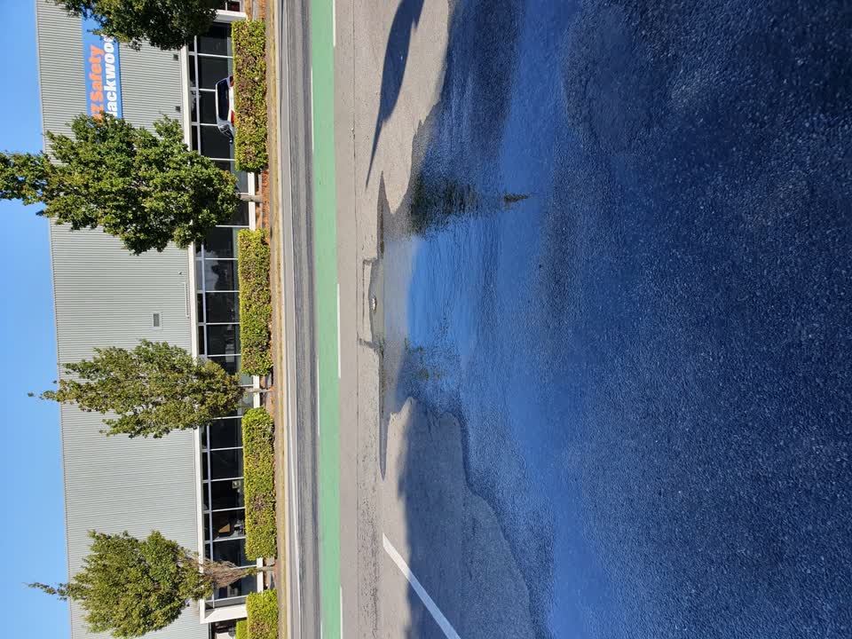 The photograph attached to this water leak report