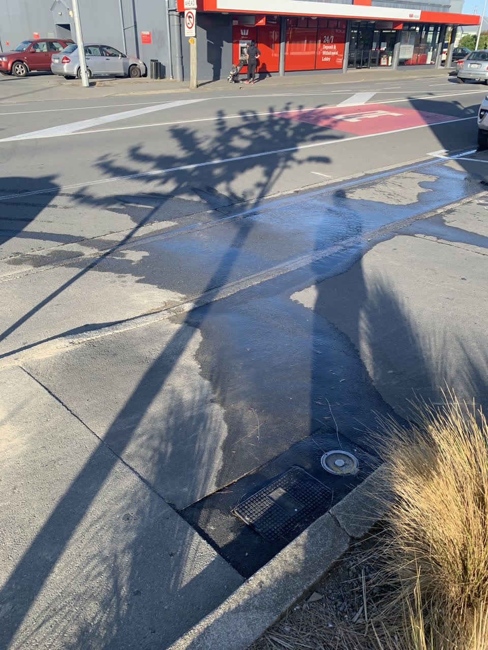 The photograph attached to this water leak report