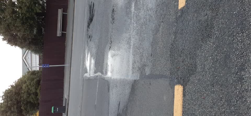 The photograph attached to this water leak report