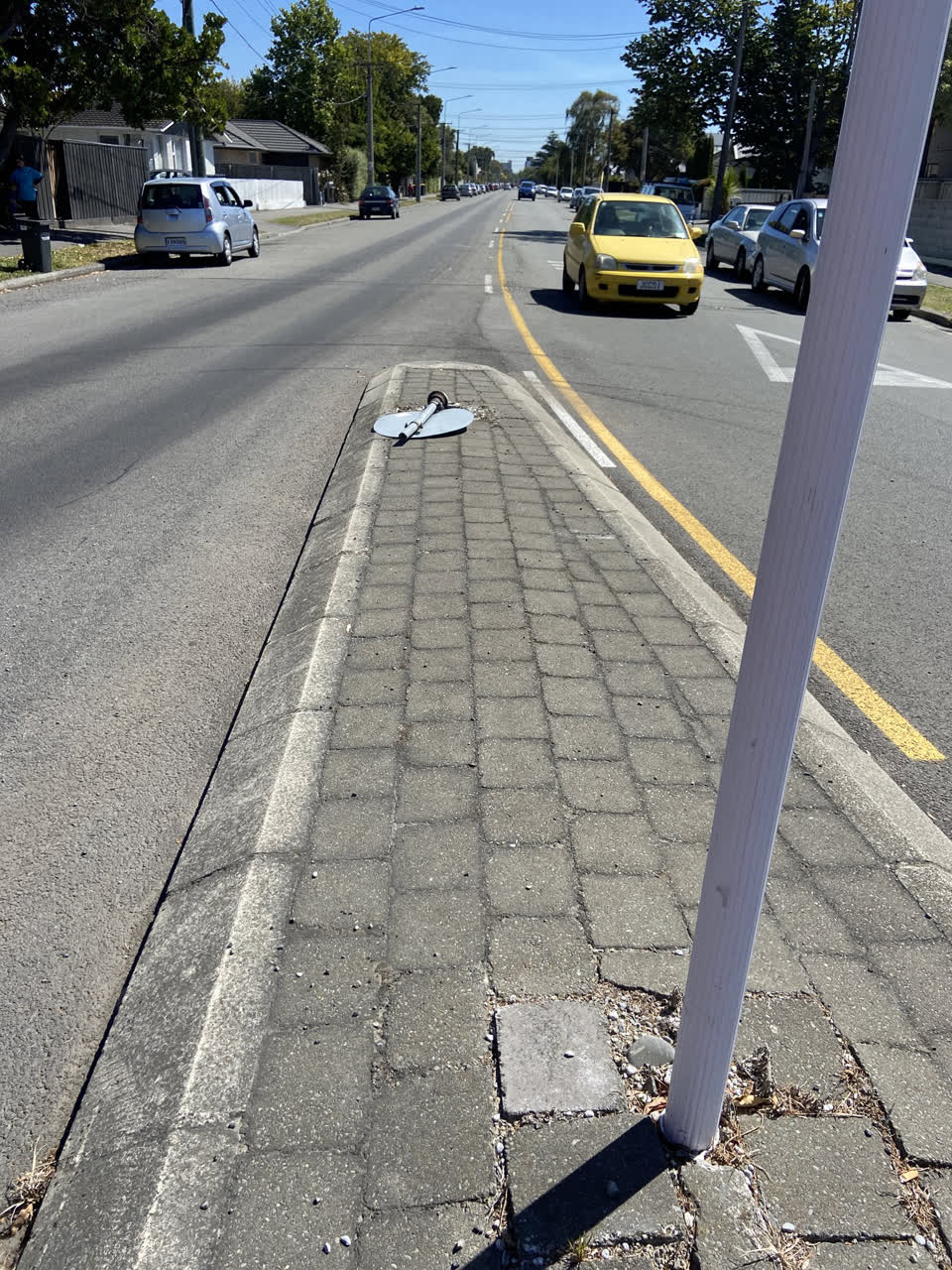 The photograph attached to this roading/streets report