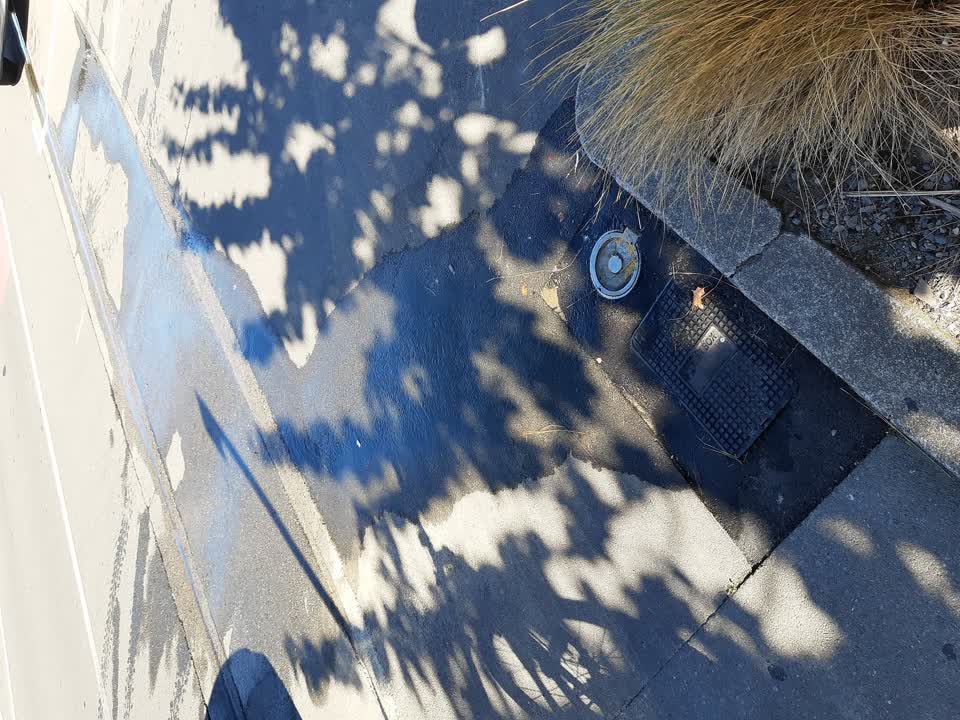 The photograph attached to this water leak report