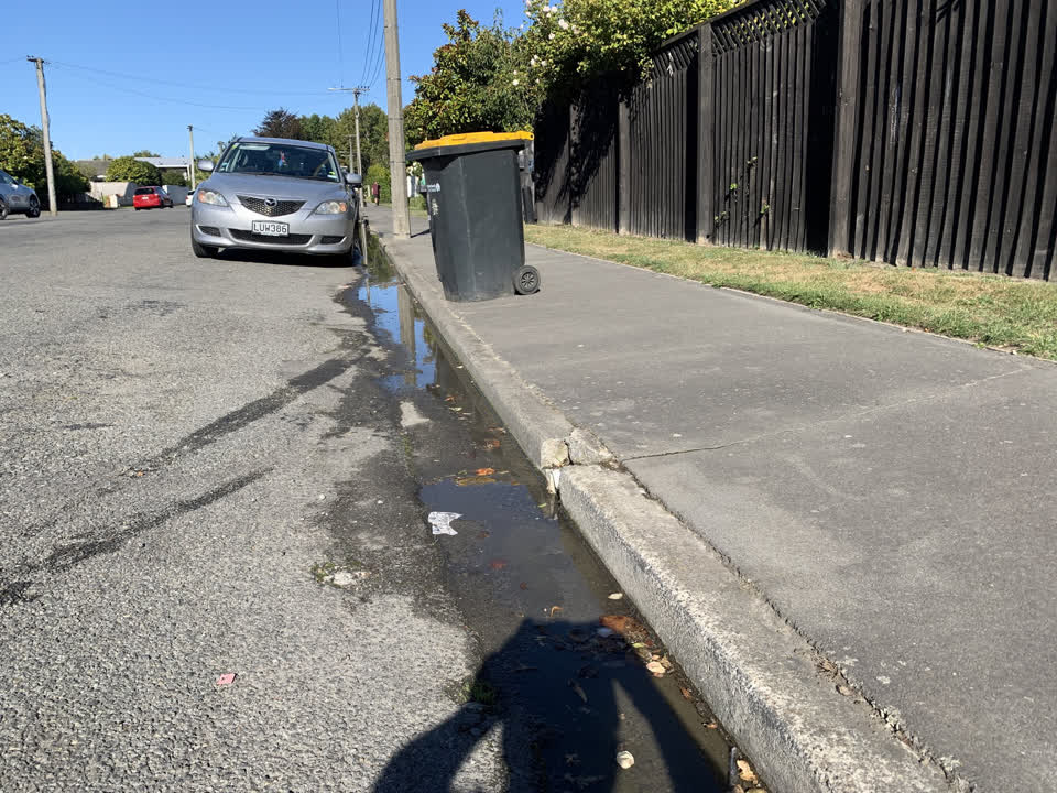 The photograph attached to this water leak report