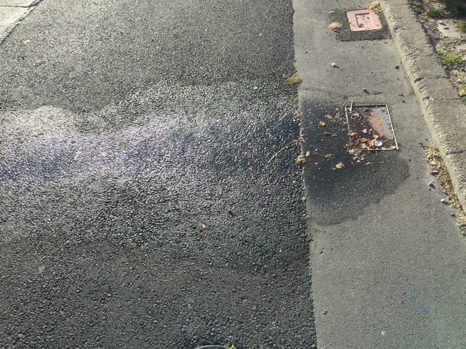 The photograph attached to this roading/streets report