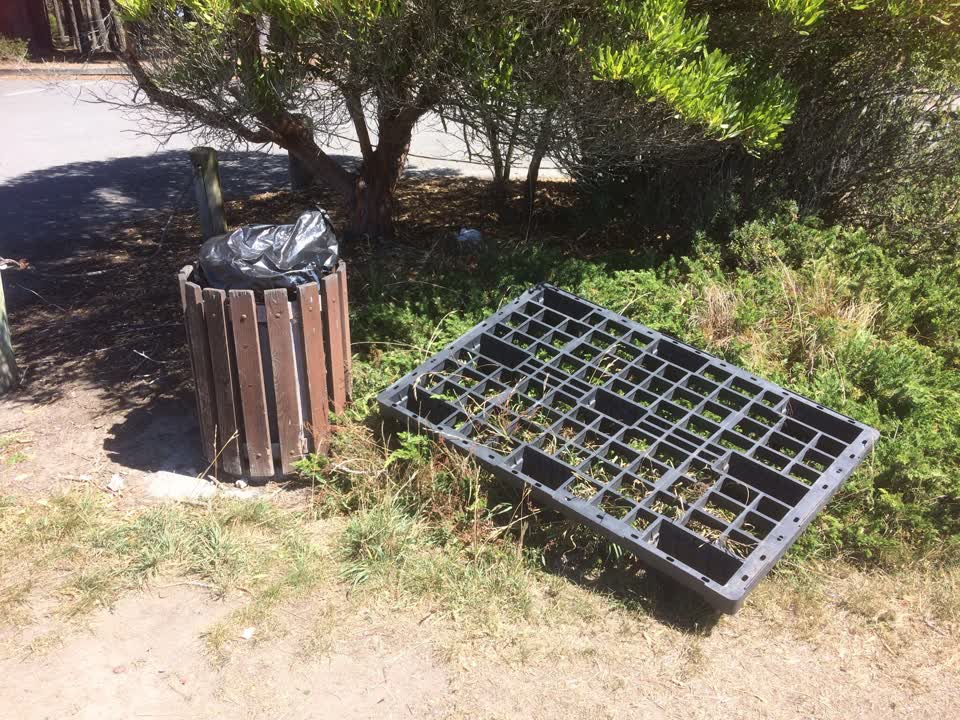 The photograph attached to this rubbish/recycling report