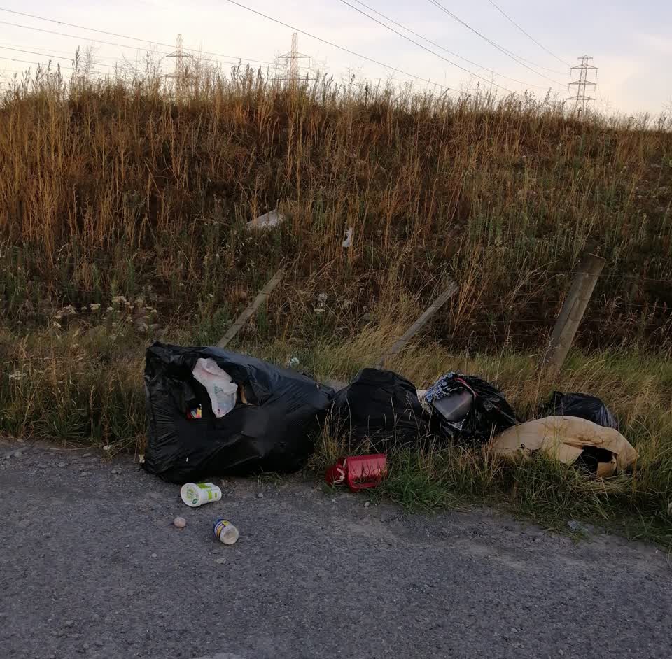 The photograph attached to this rubbish/recycling report