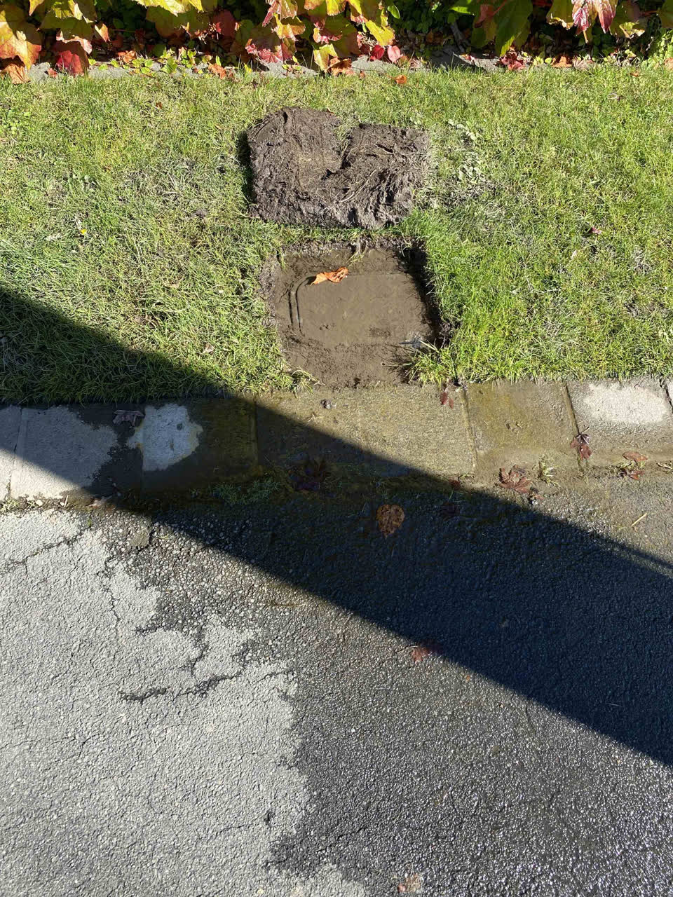 The photograph attached to this flooding report