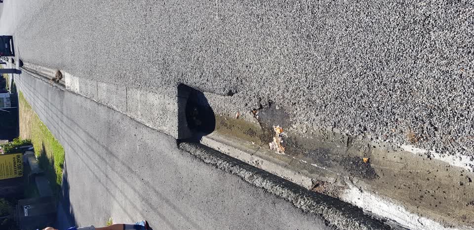 The photograph attached to this water leak report