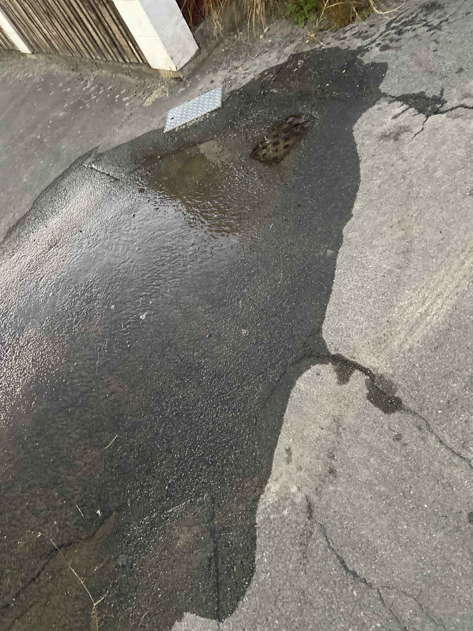 The photograph attached to this water leak report
