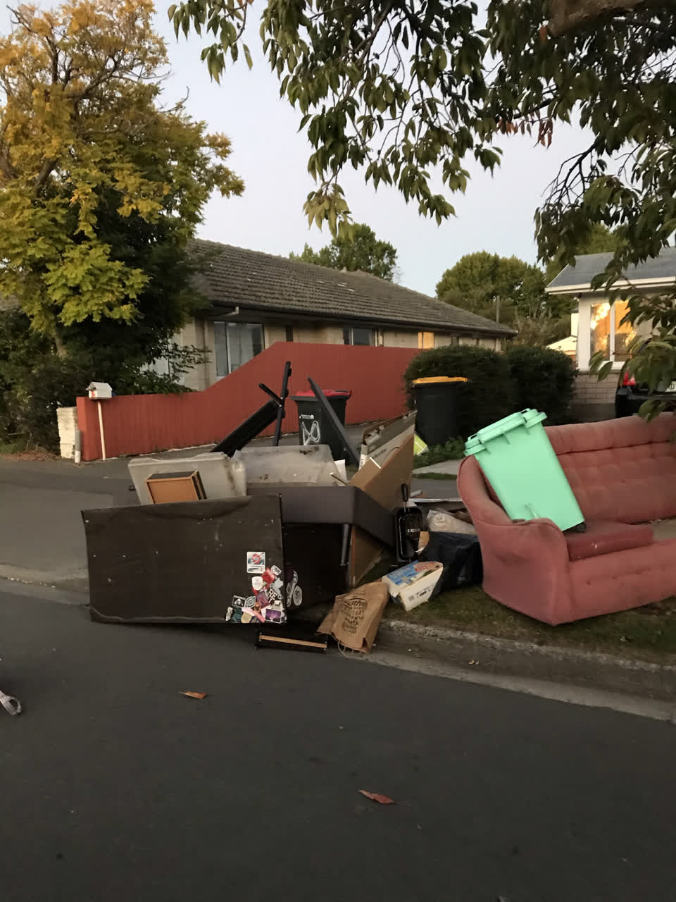 The photograph attached to this roading/streets report