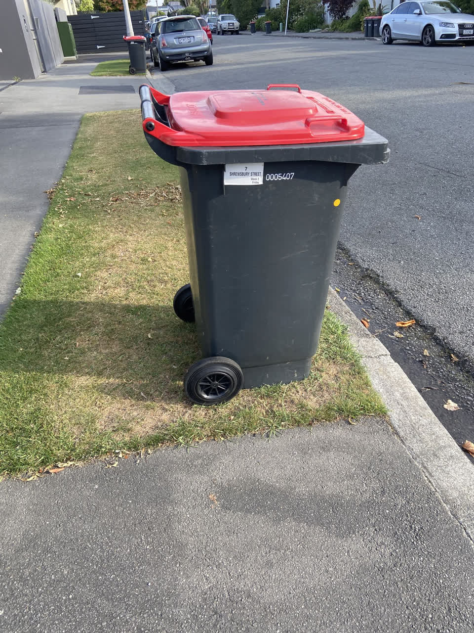 The photograph attached to this rubbish/recycling report