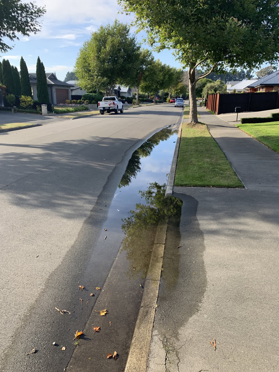 The photograph attached to this flooding report